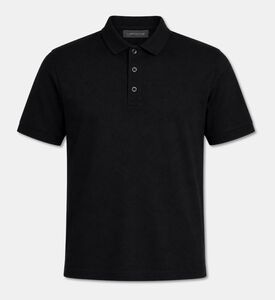 Corneliani Short-sleeve Polo Shirt, Black, 58, Packshot View