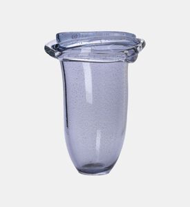 Gileno Large Auria Gold Crystal Vase, Silver, L, Packshot View