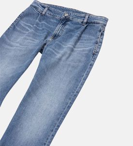 Light Wash Button Closure Pants