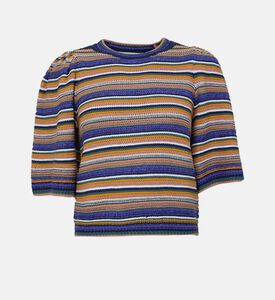 سترة فرفايلا متعددة الألوان بخطوط مستقيمة