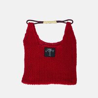 Open-knit Top Handle Bag