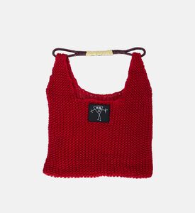 Open-knit Top Handle Bag