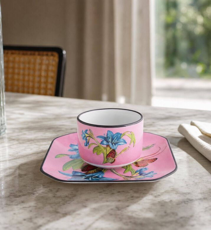 Vista Alegre Fete Vos Jeux 4-piece Coffee Cups Set, Model View