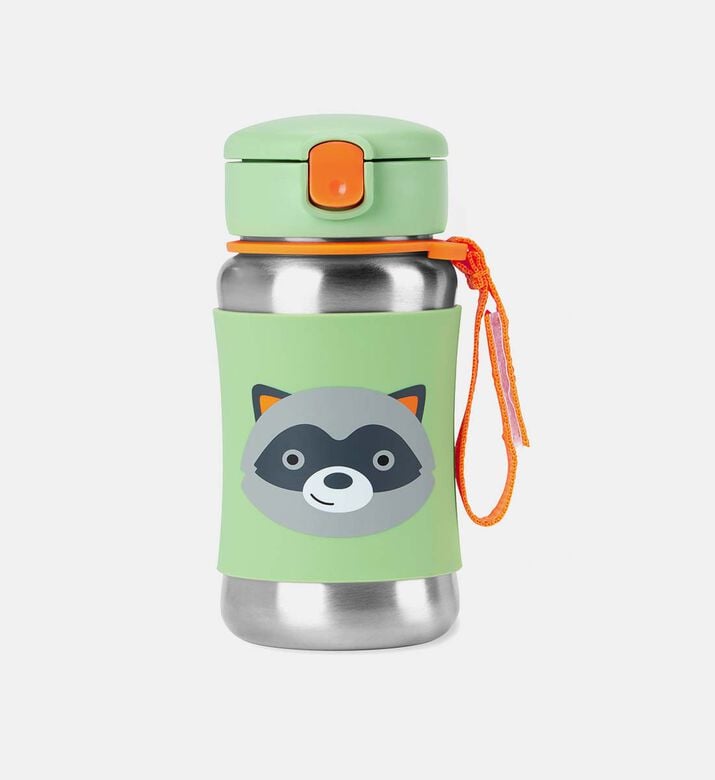Raccoon Zoo Stainless Steel Straw Bottle