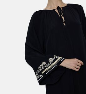 Beatrice B Embroidered Sleeveless Midi Dress, Model View