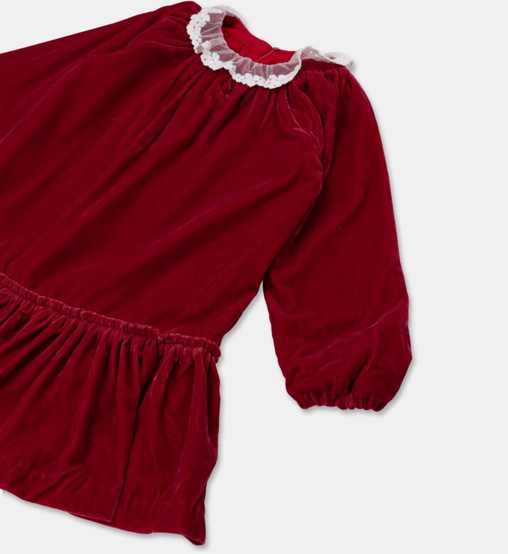 Tartine et Chocolat Velvet Long-sleeve Dress, Packshot View