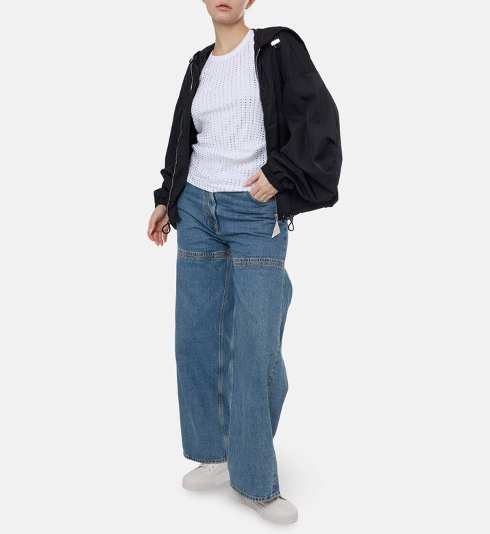 The Attico Side Cut-out Denim Pants, Model View