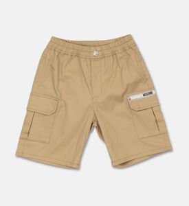 Moschino BKT Logo-tape Elasticated Waistband Cargo Shorts, Packshot View