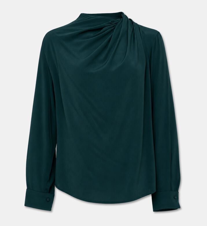 Beatrice B Asymmetric Draped Blouse, Packshot View