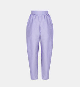 High-waisted Jacquard Pants