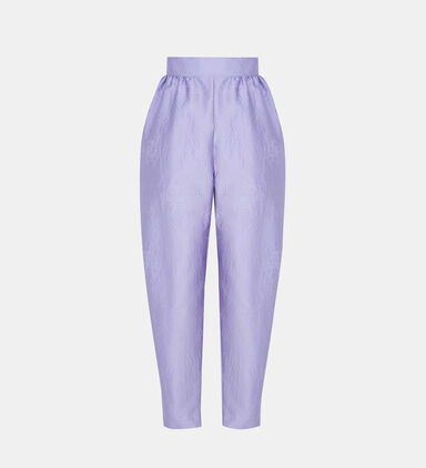 High-waisted Jacquard Pants