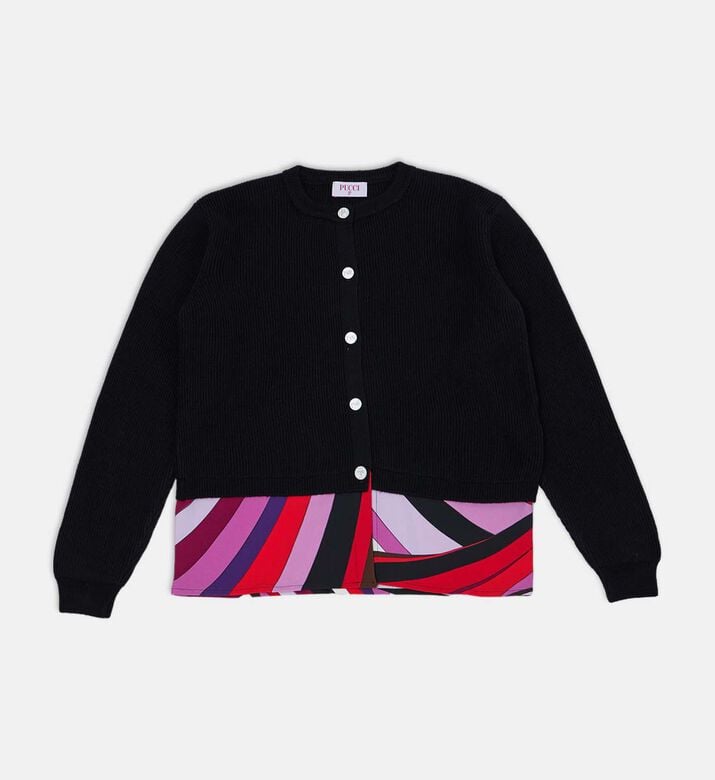 Button Closure Long-sleeve Cardigan