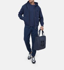 Cotton Full-zip Hoodie With Fox Head Patch