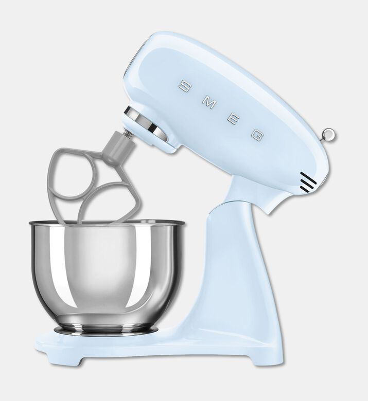 Smeg Side Handle Stand Mixer, Blue, Packshot View