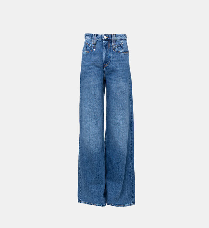 Wide-leg Denim Pants