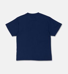 Kenzo Embroidered Detail Organic T-shirt, Blue, 12y, Packshot View