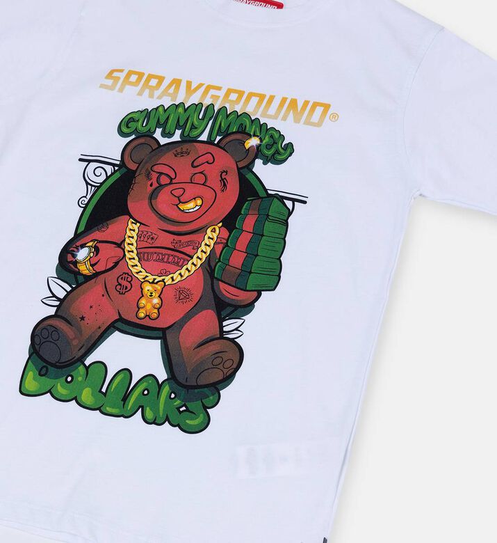 Bear Gang Print Cotton T-shirt