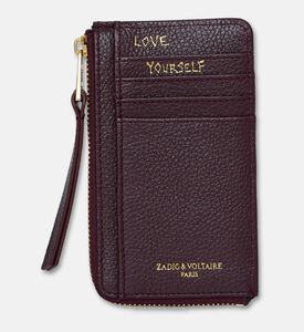 Zadig et Voltaire Leather Flap Pocket Card Holder, Packshot View