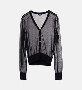 كارديغان اتريتات قطن شفاف