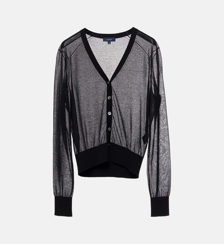 كارديغان اتريتات قطن شفاف