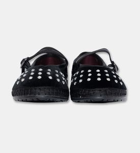 Flabelus Mae Velvet Embellished Mary Janes, Black, Eu-37, Packshot View