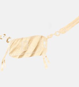 فستان قطن بطبعة بأكمام قصيرة