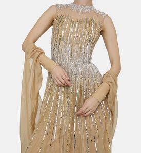 Beadwork Sequined Maxi Gown Beadwork Sequined Maxi Gown