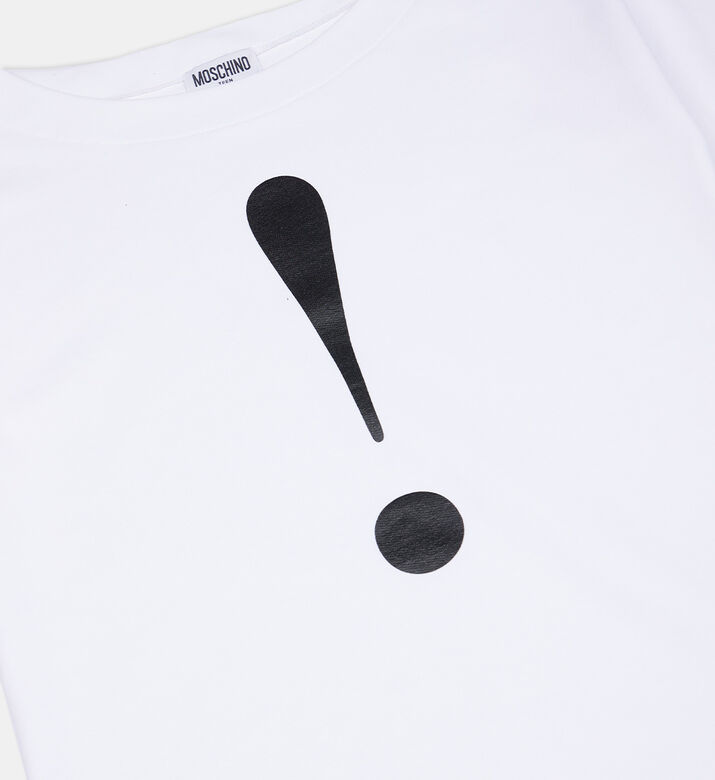 Cotton Sign-print T-shirt Dress