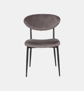 Home Deco and More Fun Velvet Dining Chair, Anthracite, Packshot View