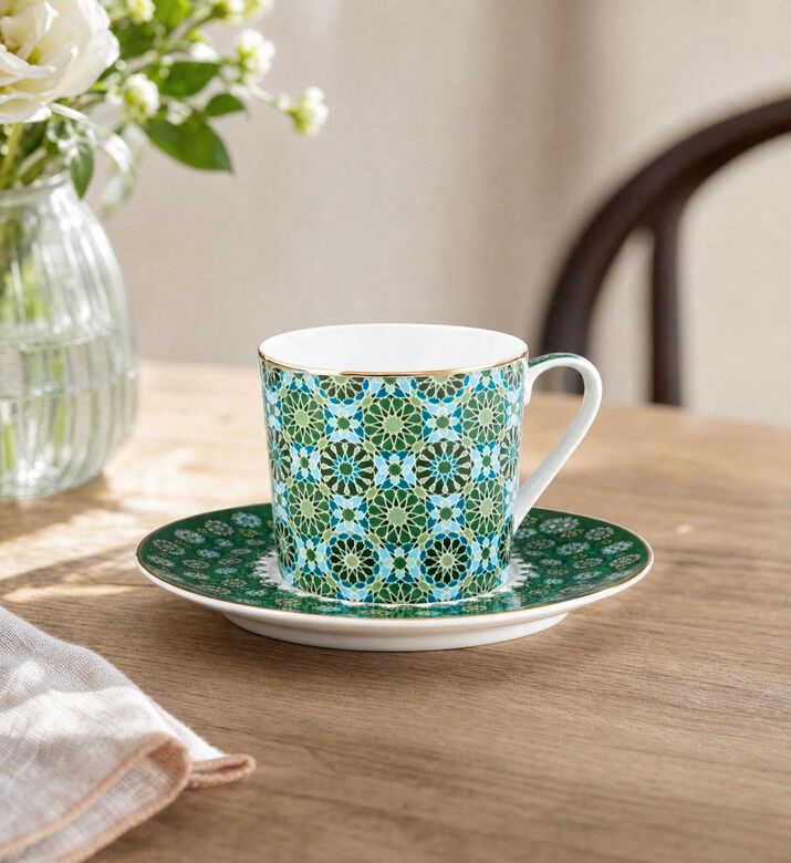 Images d Orient Andalusia Teacup Saucer 4-piece Set, Model View