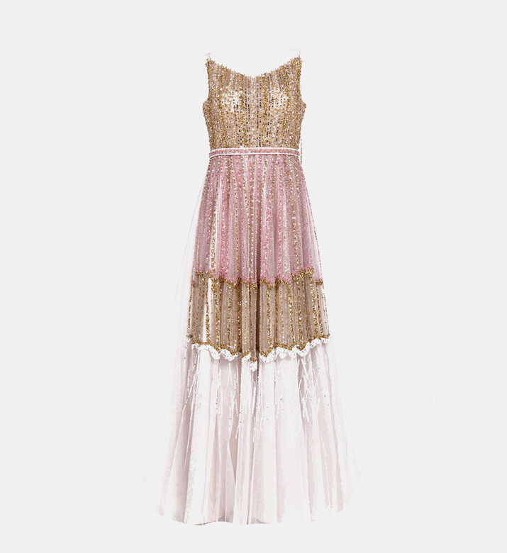 Sequin Embellished Flared Dress Sequin Embellished Flared Dress