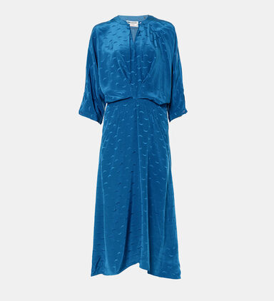 Ritany Jacquard Silk Wings Dress