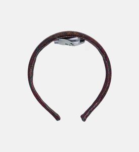 عصابة رأس دائرية بطبعة على كاملها