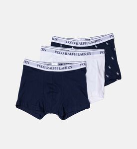 طقم بوكسر خصر بشعار القطن مكون من 3 قطع