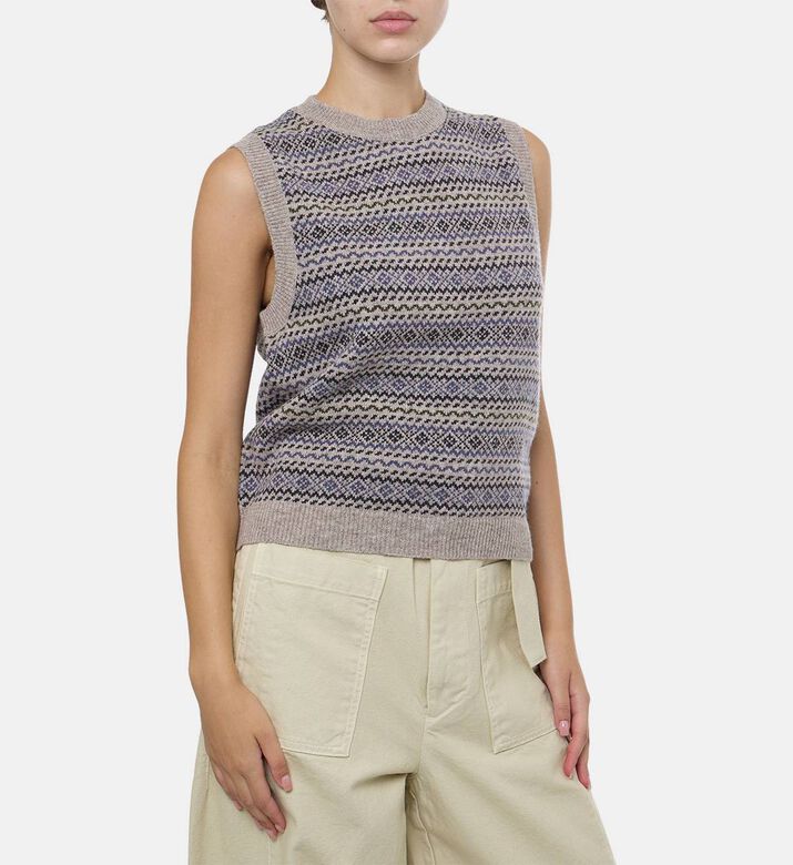 Fiesta Fair Isle Knitted Vest