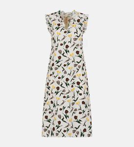 All-over Floral-print V-neck Dress All-over Floral-print V-neck Dress