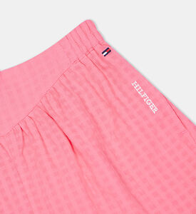 Girl Seersucker Gingham Shorts