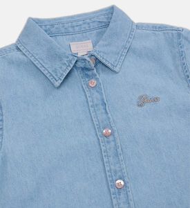 Button-down Short-sleeve Denim Shirt