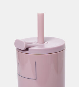 Lettering Straw Travel Cup