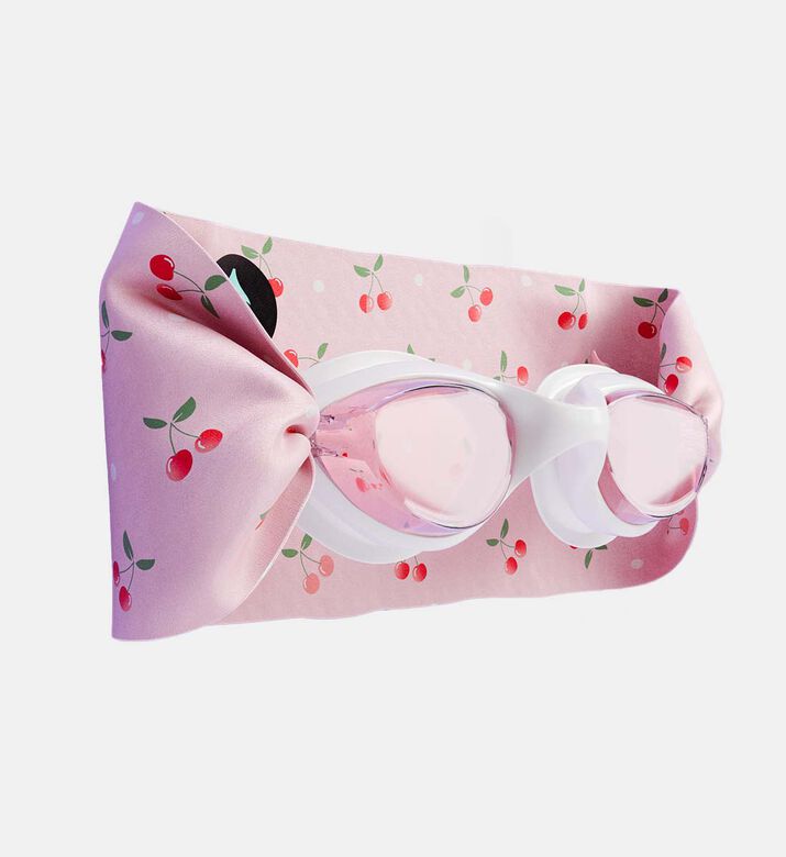Pink Cherries Ultra-soft Band Swimming Goggles