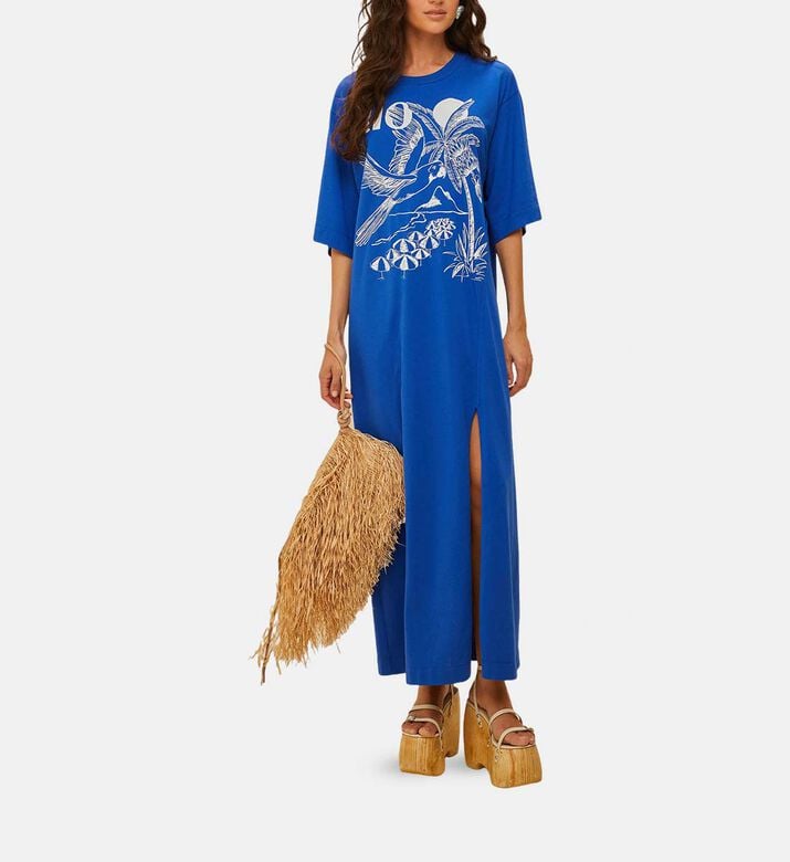 Rio Pleated Sleeveless Midi Dress