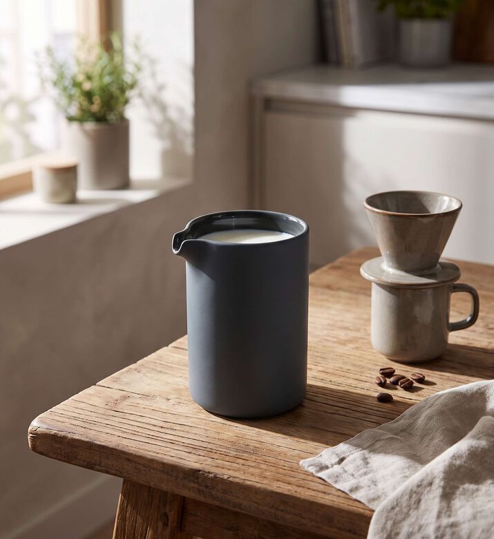 Blomus Blomus Pilar Stoneware Milk Jug, Model View