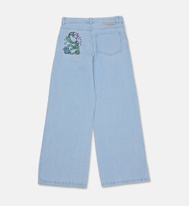 Stella McCartney Wide-leg Back-embroidery Trousers, Packshot View