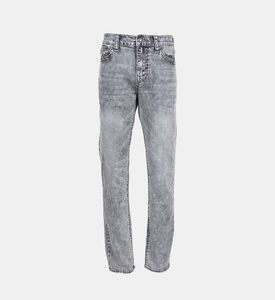 Washed Cotton 5-pockets Denim Pants Washed Cotton 5-pockets Denim Pants