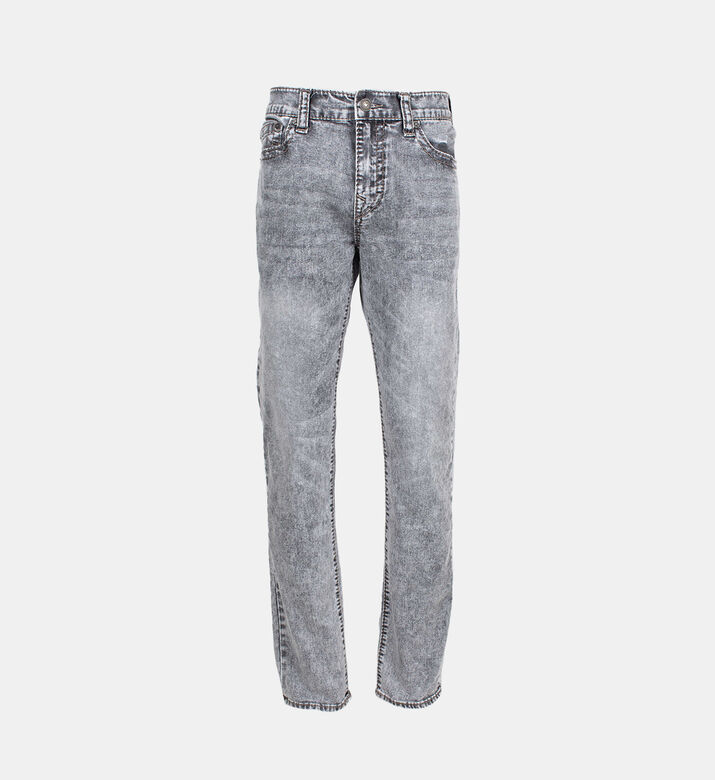 Washed Cotton 5-pockets Denim Pants Washed Cotton 5-pockets Denim Pants
