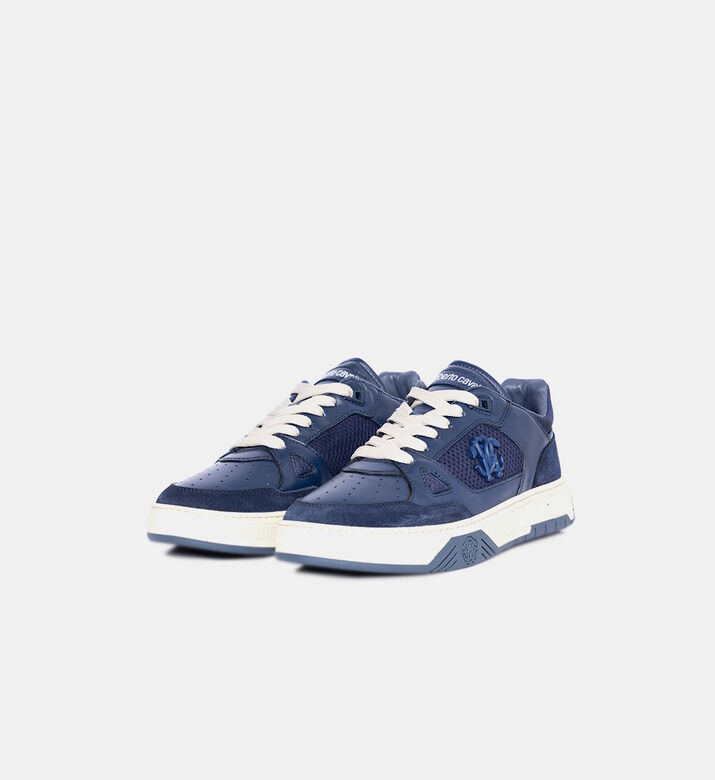 Suede Leather Logo-label Sneakers Suede Leather Logo-label Sneakers