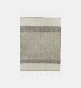 Mathea Moss Plaid Tassel Throw
