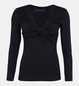 Otis Draped Bow Jersey T-shirt