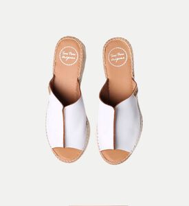 حذاء إسبادريل إيفون جلد بقاعدة عالية