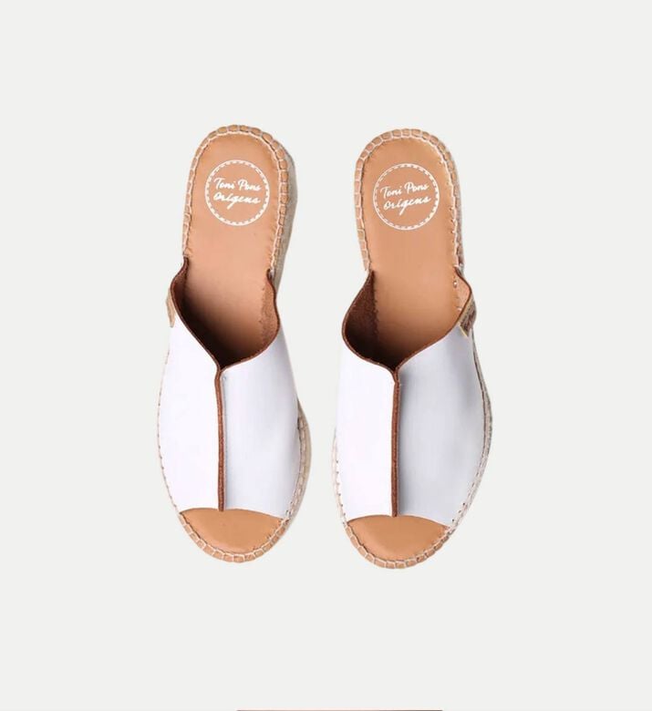 حذاء إسبادريل إيفون جلد بقاعدة عالية